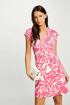 Printed A-line mini dress multicolored women