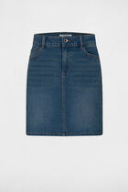 Short denim skirt stone denim women