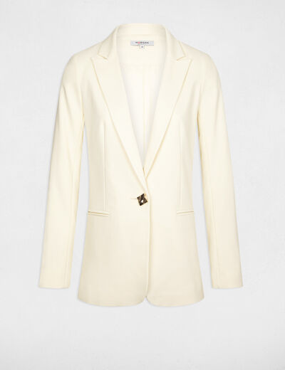 Waisted jacket long sleeves vanilla ladies'
