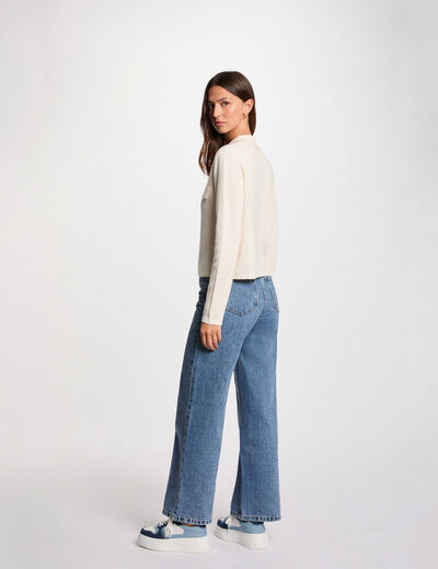 Long-sleeved cardigan ivory women