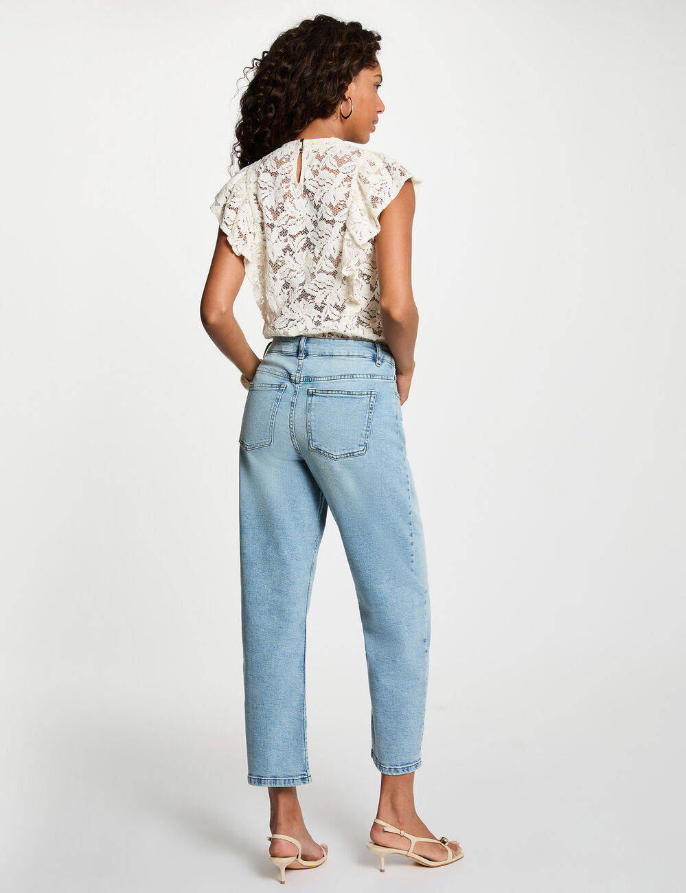 heavy stone wash denim women
