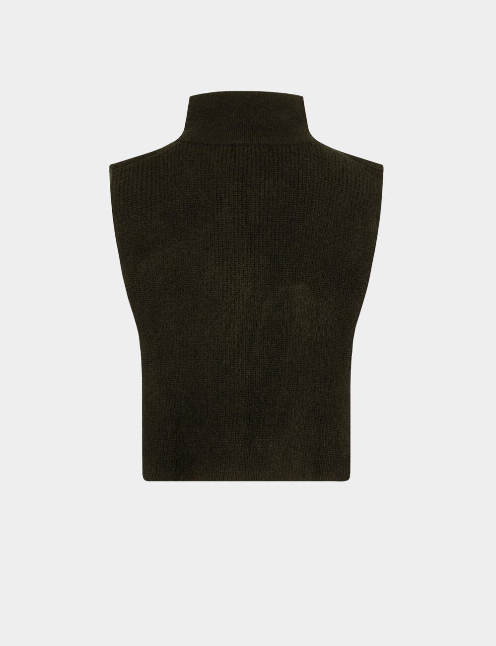 Zip-up poncho black women