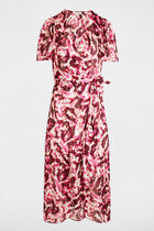 Midi wrap dress multicolor women