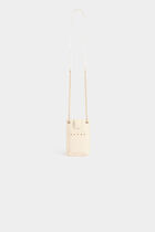 Crossbody phone bag studs ivory women