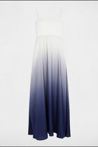 Maxi loose straight dress multicolor women