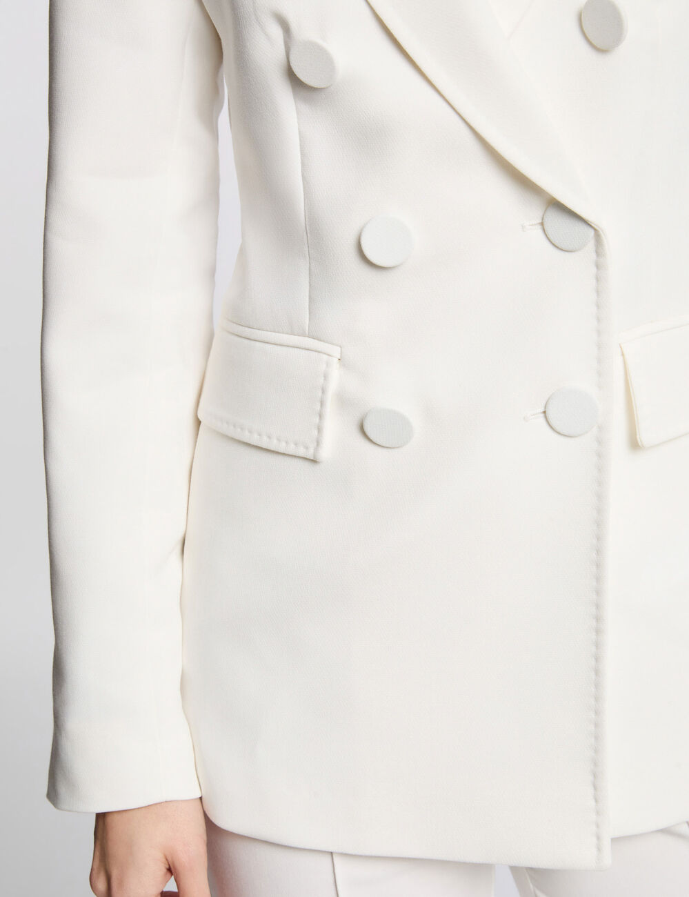 Buttoned blazer white women