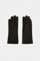 Gants avec strass noir femme