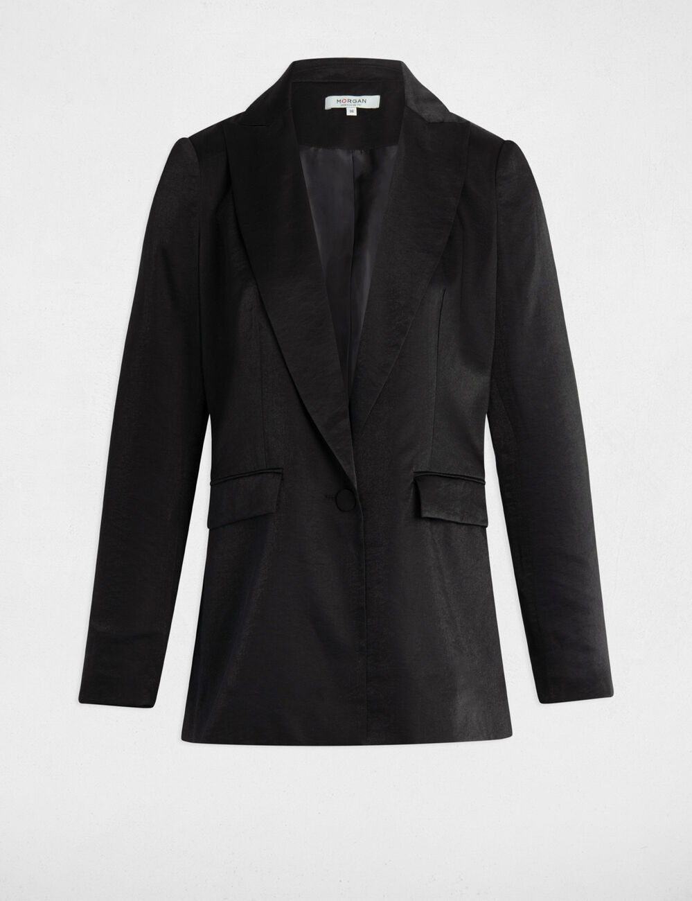Suede blazer black women