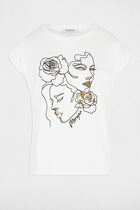 T-shirt with message white women