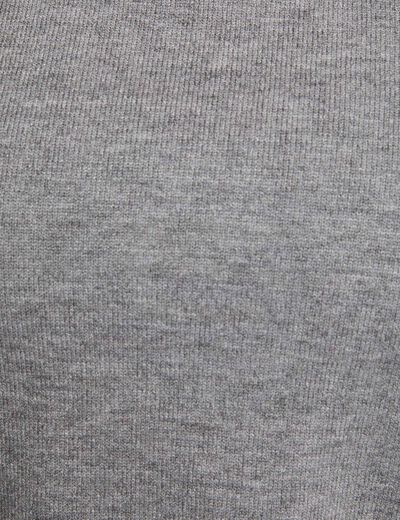 Sweater with a folded collar light grey women