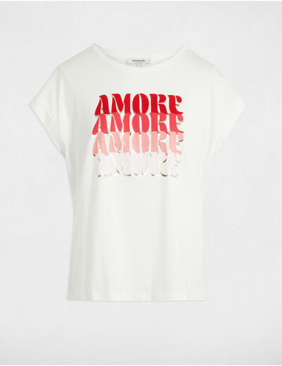 T-shirt with message white women