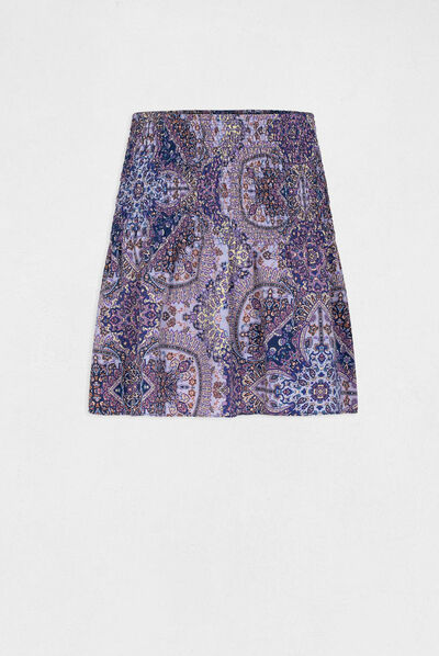 A-line skirt with paisley print multico ladies'