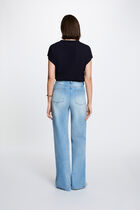 Sleeveless sweater navy blue women