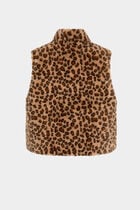 Faux fur jacket multicolor women