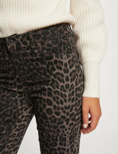 Skinny jeans leopard print multico ladies'