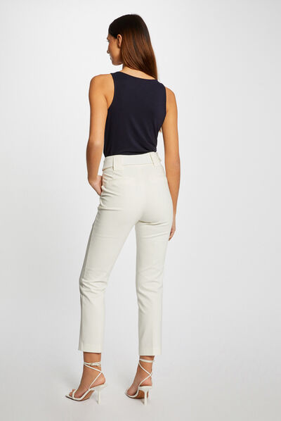 Vest top with thin straps and lace navy ladies'