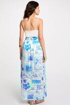 Printed maxi skirt multicolor women