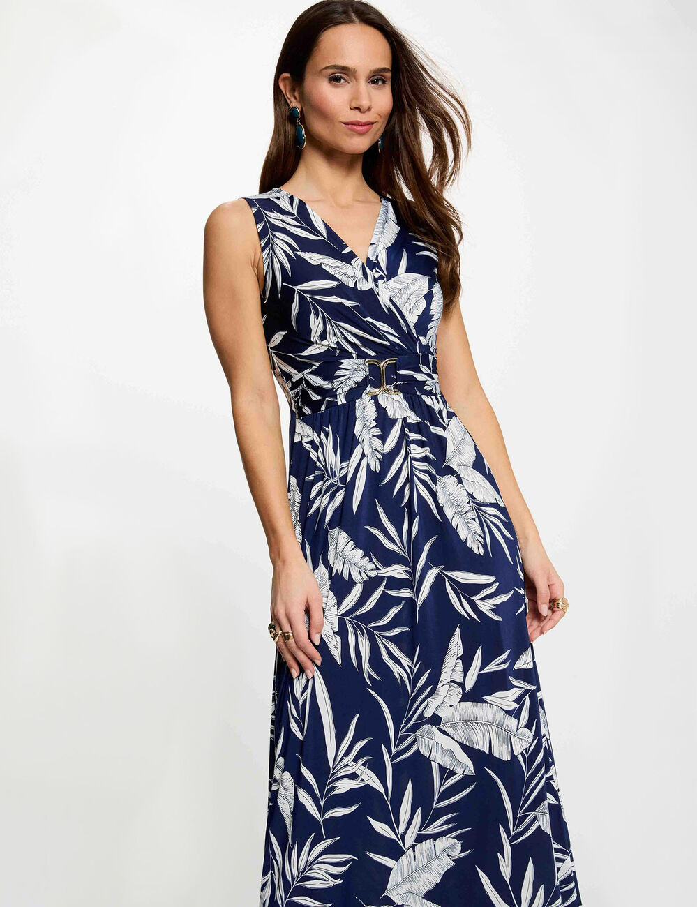 Long dress with neckline multicolor women