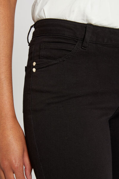 Standard rise skinny trousers black ladies'