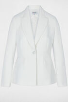 Fitted lace blazer white women