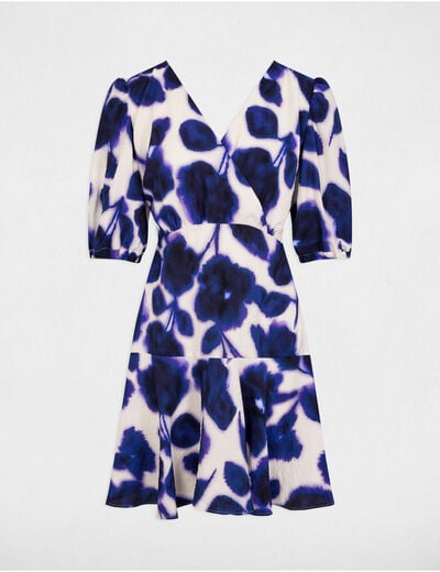 Printed mini A-line dress multicolor women