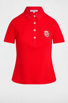 Short-sleeved t-shirt bright red women