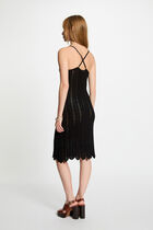 Fitted knitted dress black women