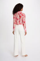 Shirt with a notched collar multicolor women