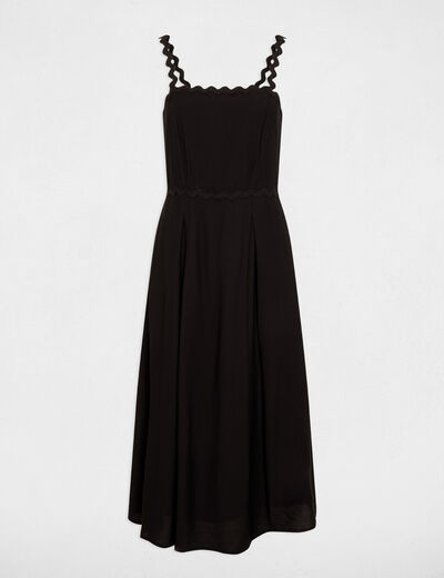 Fitted dress with fancy straps black women
