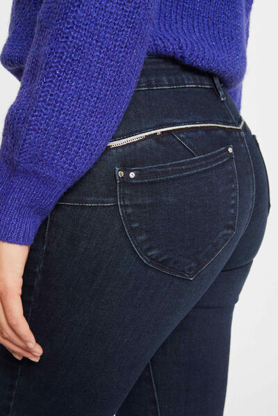 Slim jeans with sequins stone denim ladies'