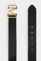 Ceinture noir en cuir noir femme