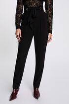 Peg trousers with darts black women