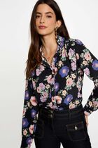 Chemise fluide imprimée multicolore femme