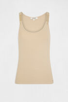 Vest top straps with ornaments sand women