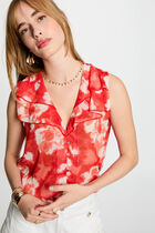 Sleeveless blouse multicolor women