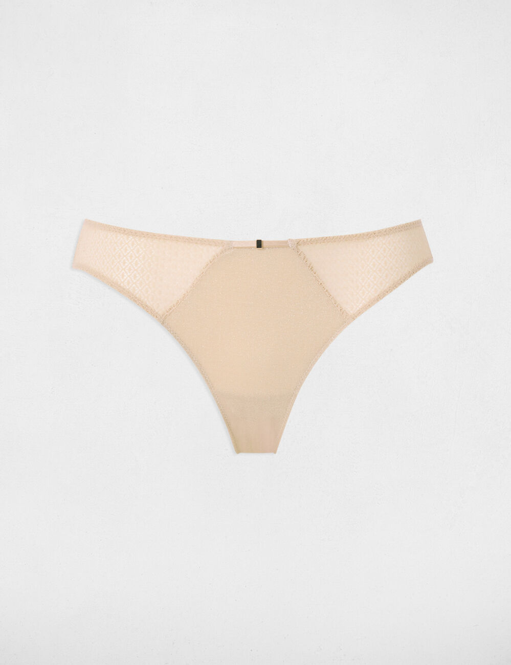 Low-rise lace knickers beige women