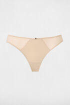 Low-rise lace knickers beige women