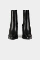 Elasticised boots with heels black women