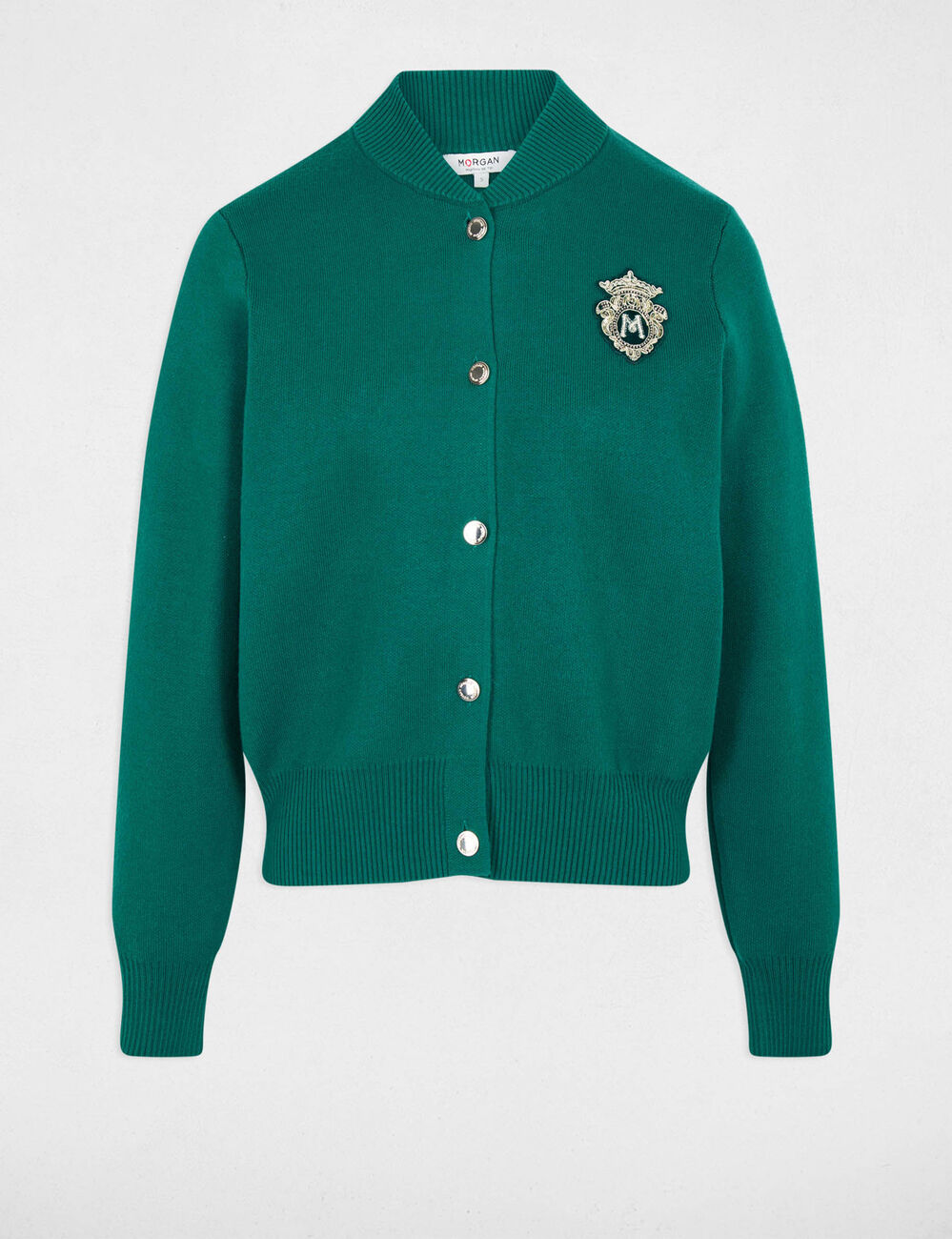 Teddy high neck sweater green women