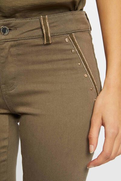 Standard waisted cropped skinny trousers  ladies'