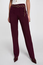 Bootcut trousers plum women