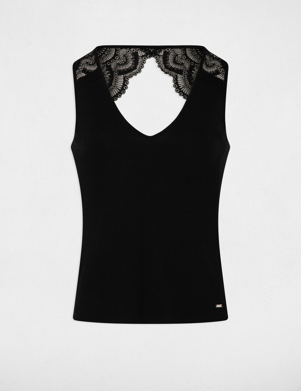 Vest top in lace black women