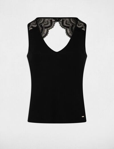 Vest top in lace black women