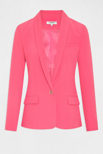 Buttoned waisted jacket pink ladies'