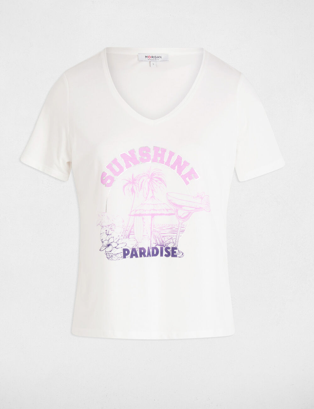Slogan T-shirt white women