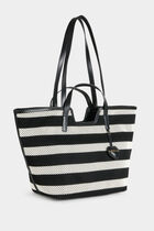 Woven tote bag white women
