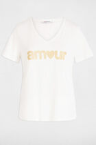 Slogan T-shirt white women
