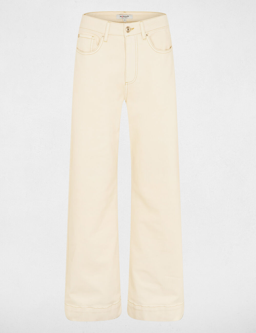 Wide-leg jeans beige women