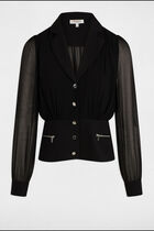 Long-sleeved shirt black women