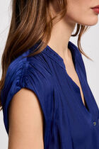 Sleeveless blouse electric blue women